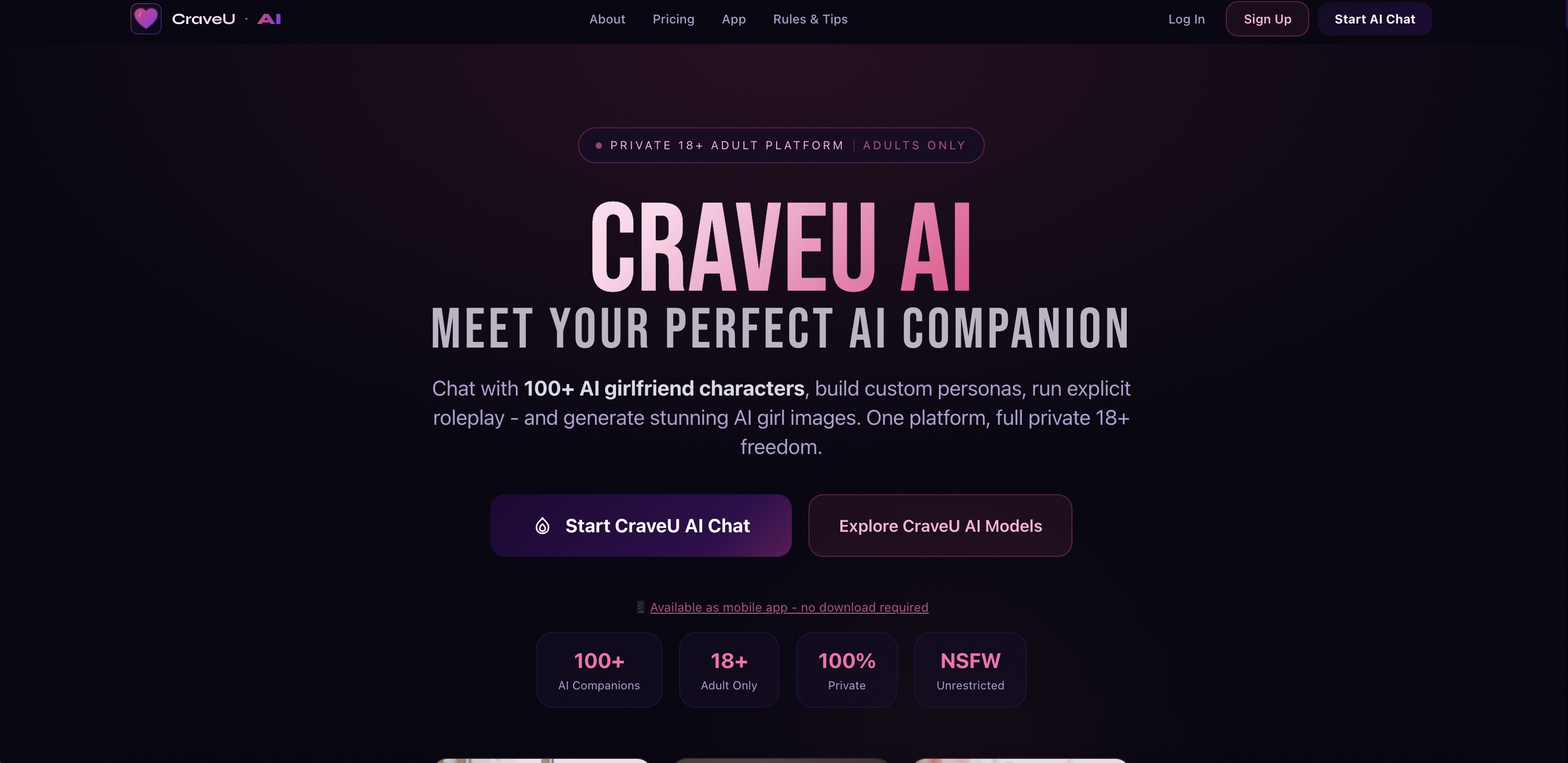 CraveUAI.chat screenshot