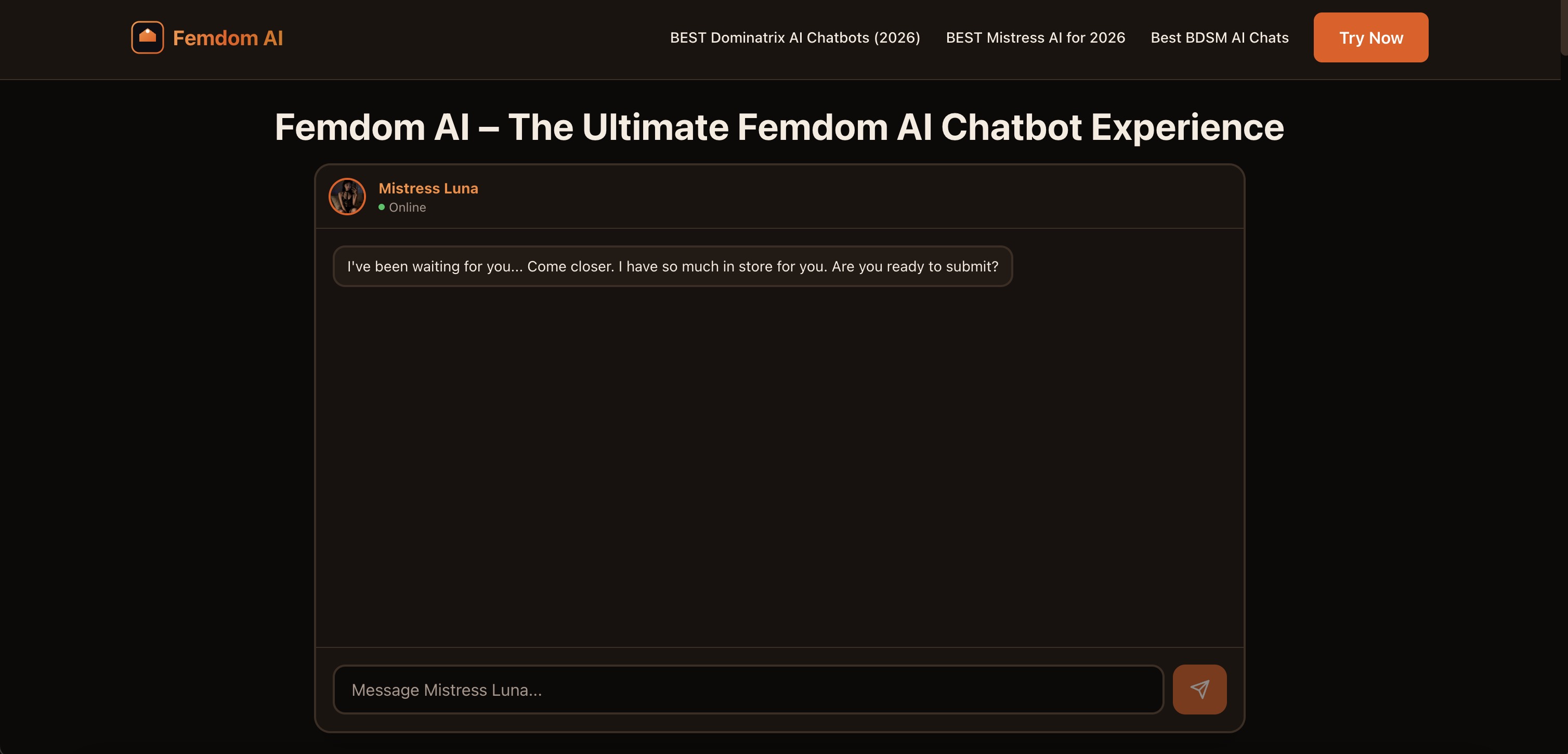 Femdom AI screenshot
