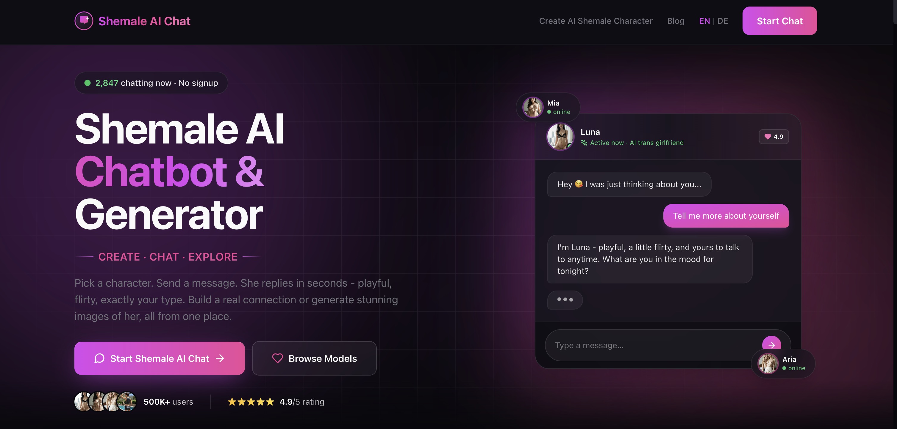 Shemale AI screenshot