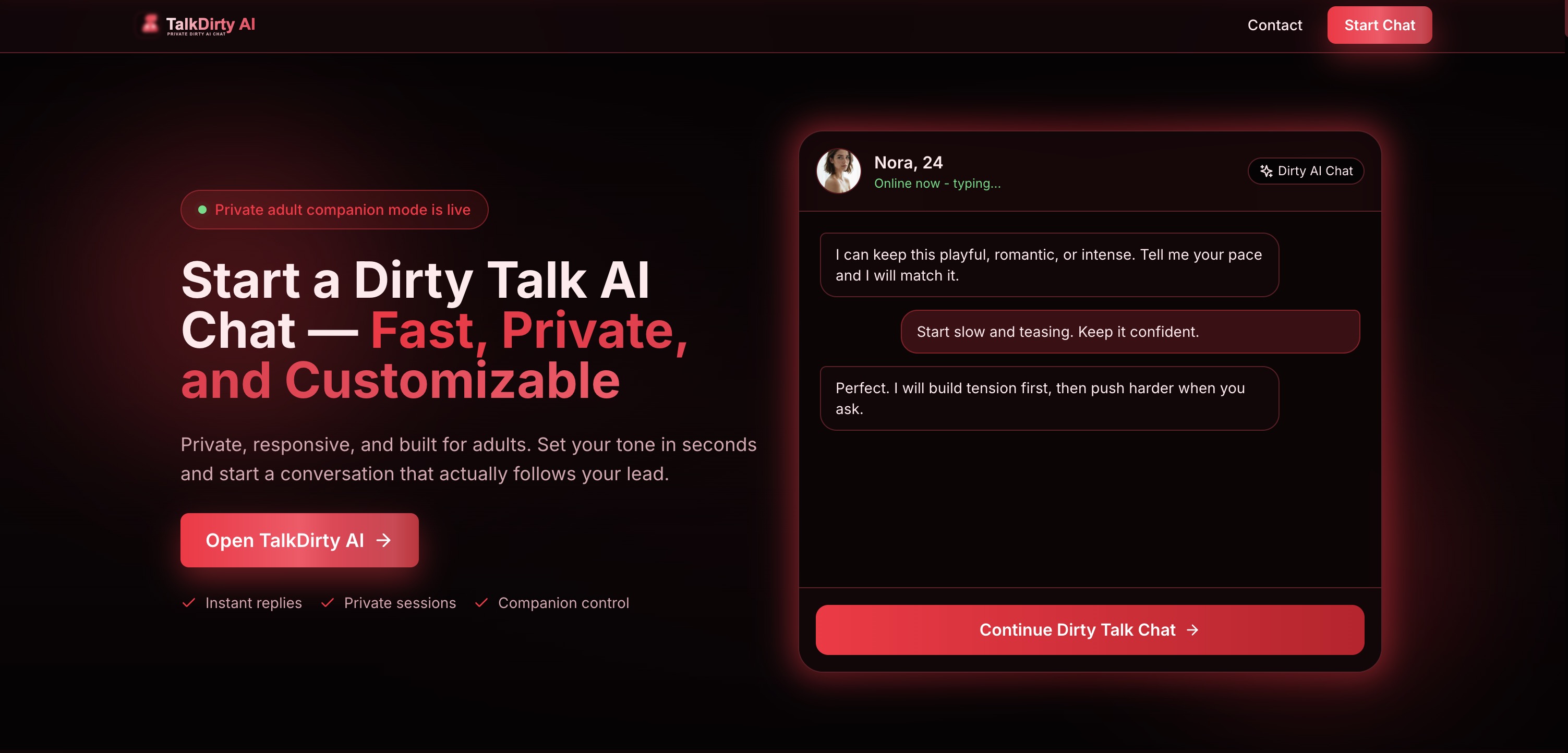 Talk Dirty AI screenshot